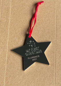 FREE - My First Christmas Star Decoration - Florence 2021
